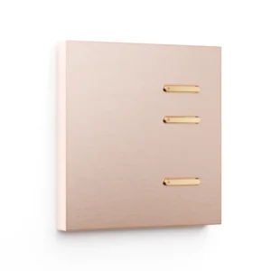 Basalte Matisse: Matisse KNX front - 1-gang - rosé - 3 buttons - gold