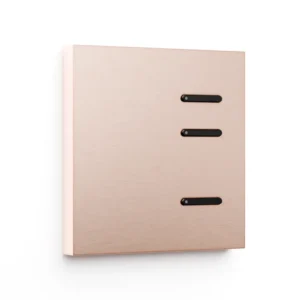 Basalte Matisse: Matisse KNX front - 1-gang - rosé - 3 buttons - black