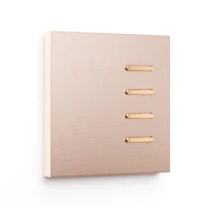 Basalte Matisse: Matisse KNX front - 1-gang - rosé - 4 buttons - gold