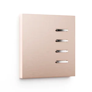 Basalte Matisse: Matisse KNX front - 1-gang - rosé - 4 buttons - chrome