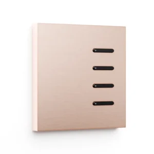 Basalte Matisse: Matisse KNX front - 1-gang - rosé - 4 buttons - black