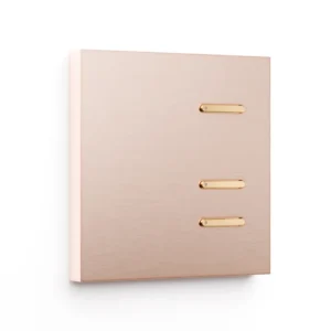 Basalte Matisse: Matisse KNX front - 1 gang - rosé - 3i buttons - gold