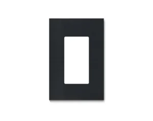Basalte Outlet covers: US single outlet cover - horizontal brushed black