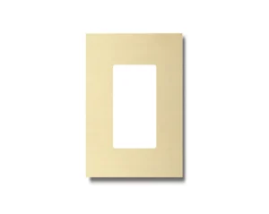Basalte Outlet covers: US single outlet cover - horizontal brushed brass