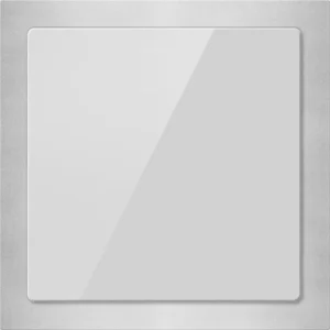 KNX Touch Button Slim, 6-Button, Silver