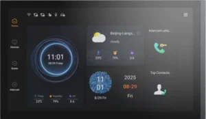 KNX Smart Touch S13 with Secure (KNX+ SIP Intercom+App Server), Black