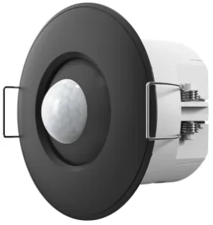 KNX Motion Sensor with Secure, PIR, without brightness Sensor (due to black color), Full Black