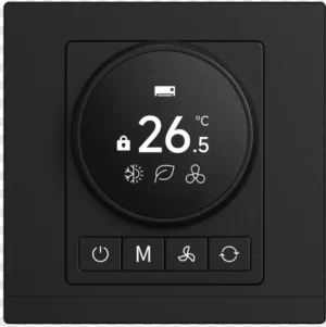 KNX Waltz Knob Thermostat Front Panel Kit, Black