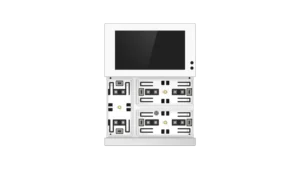 KNX Waltz Touch+ Pad with Secure, Module, Silver Bar + White Button