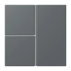 Cover kit 3-gang, F40, thermoplastic lacquered, LS range, gris foncé 31 (32010)