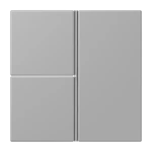 Cover kit 3-gang, F40, thermoplastic lacquered, LS range, gris moyen (32012)