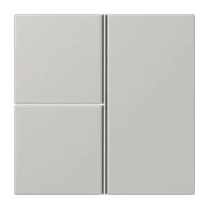 Cover kit 3-gang, F40, thermoplastic lacquered, LS range, gris clair 31 (32013)
