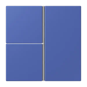 Cover kit 3-gang, F40, thermoplastic lacquered, LS range, bleu outremer 31 (32020)