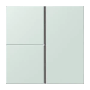 Cover kit 3-gang, F40, thermoplastic lacquered, LS range, céruléen pâle (32034)