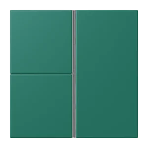 Cover kit 3-gang, F40, thermoplastic lacquered, LS range, vert anglais (32040)