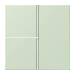 Cover kit 3-gang, F40, thermoplastic lacquered, LS range, vert anglais pâle (32042)
