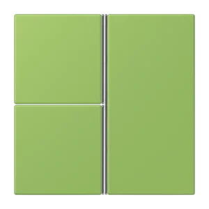 Cover kit 3-gang, F40, thermoplastic lacquered, LS range, vert 31 (32051)