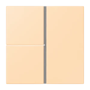 Cover kit 3-gang, F40, thermoplastic lacquered, LS range, ocre (32060)