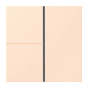 Cover kit 3-gang, F40, thermoplastic lacquered, LS range, orange pâle (32082)