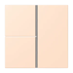 Cover kit 3-gang, F40, thermoplastic lacquered, LS range, rose pâle (32091)