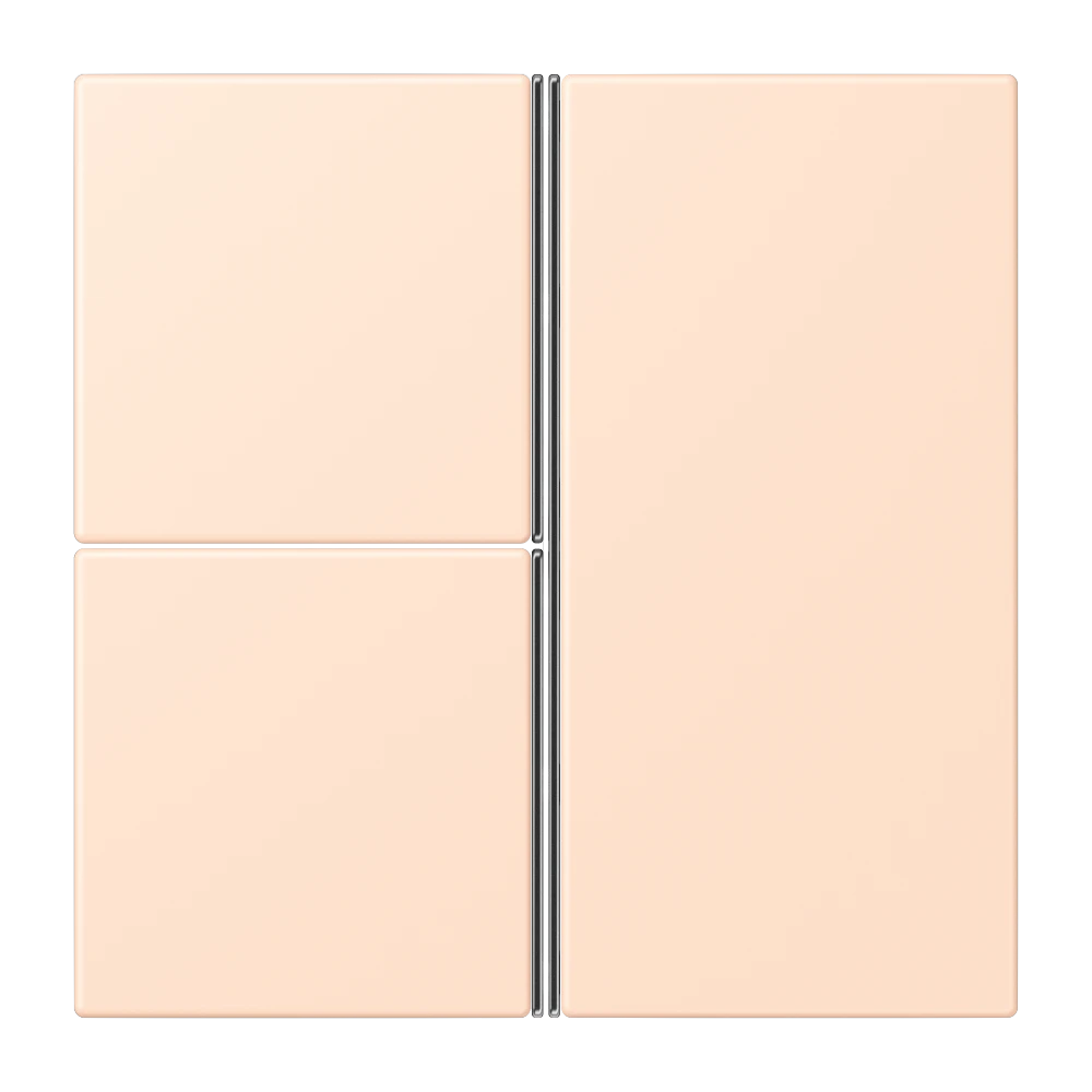 Cover kit 3-gang, F40, thermoplastic lacquered, LS range, rose pâle (32091)