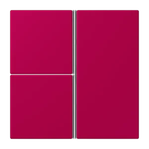 Cover kit 3-gang, F40, thermoplastic lacquered, LS range, rouge rubia (32101)