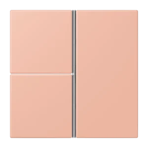Cover kit 3-gang, F40, thermoplastic lacquered, LS range, rose clair (32102)