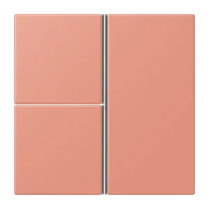 Cover kit 3-gang, F40, thermoplastic lacquered, LS range, l'ocre rouge moyen (32111)