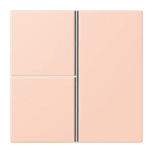 Cover kit 3-gang, F40, thermoplastic lacquered, LS range, l'ocre rouge clair (32112)