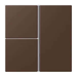 Cover kit 3-gang, F40, thermoplastic lacquered, LS range, terre d'ombre brûlée 31 (32130)