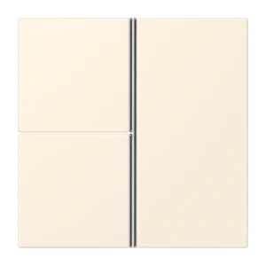 Cover kit 3-gang, F40, thermoplastic lacquered, LS range, blanc ivoire (4320B)