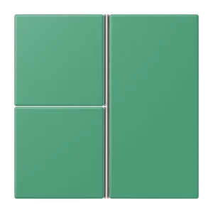 Cover kit 3-gang, F40, thermoplastic lacquered, LS range, vert 59 (4320G)