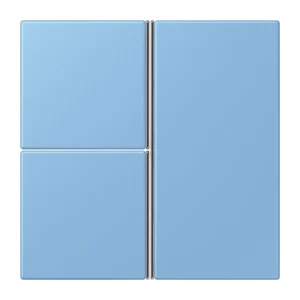 Cover kit 3-gang, F40, thermoplastic lacquered, LS range, bleu céruléen 59 (4320N)