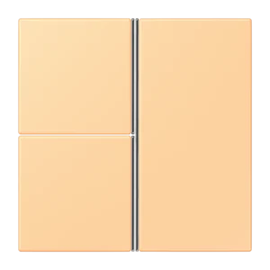 Cover kit 3-gang, F40, thermoplastic lacquered, LS range, terre sienne claire 59 (4320P)