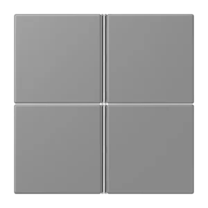Cover kit 4-gang, F40, thermoplastic lacquered, LS range, gris 31 (32011)
