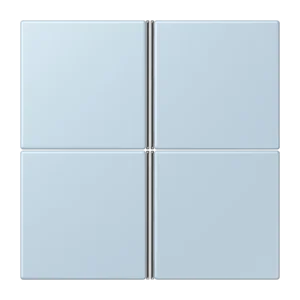 Cover kit 4-gang, F40, thermoplastic lacquered, LS range, outremer clair (32022)