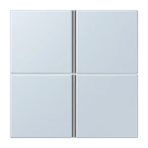 Cover kit 4-gang, F40, thermoplastic lacquered, LS range, outremer pâle (32023)