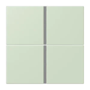 Cover kit 4-gang, F40, thermoplastic lacquered, LS range, vert anglais pâle (32042)