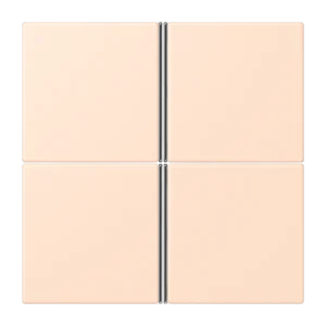 Cover kit 4-gang, F40, thermoplastic lacquered, LS range, rose pâle (32091)