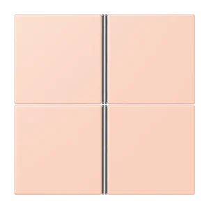 Cover kit 4-gang, F40, thermoplastic lacquered, LS range, l'ocre rouge clair (32112)