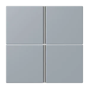 Cover kit 4-gang, F40, thermoplastic lacquered, LS range, gris clair 59 (4320O)