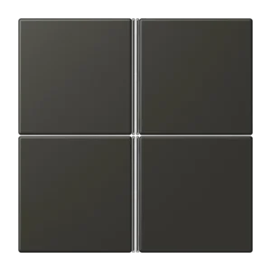Cover kit 4-gang, F40, thermoplastic lacquered, LS range, ombre naturelle 59 (4320R)