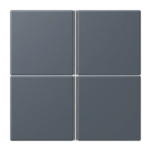 Cover kit 4-gang, F40, thermoplastic lacquered, LS range, gris foncé 59 (4320U)