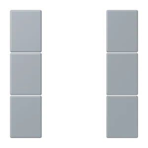 Cover kit 3-gang, F50, thermoplastic lacquered, LS range, gris clair 59 (4320O)