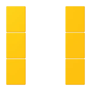 Cover kit 3-gang, F50, thermoplastic lacquered, LS range, le jaune vif (4320W)