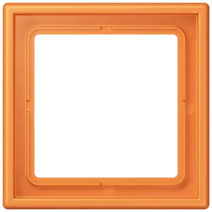 Frame 1-gang, LS 990, duroplastic lacquered, orange clair (32081), vertical and horizontal installation