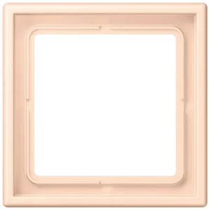 Frame 1-gang, LS 990, duroplastic lacquered, rose pâle (32091), vertical and horizontal installation