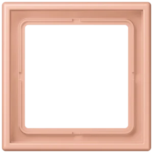 Frame 1-gang, LS 990, duroplastic lacquered, rose clair (32102), vertical and horizontal installation