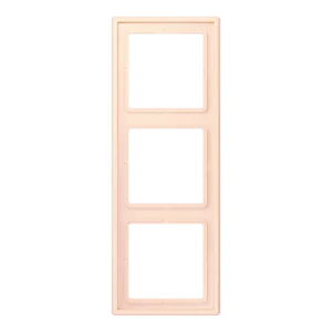 Frame 3-gang, LS 990, duroplastic lacquered, orange pâle (32082), vertical and horizontal installation
