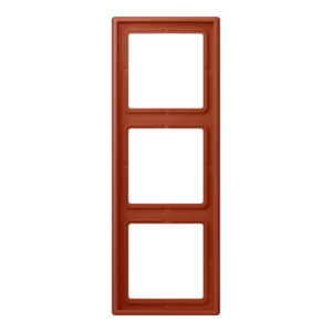 Frame 3-gang, LS 990, duroplastic lacquered, l'ocre rouge (32110), vertical and horizontal installation